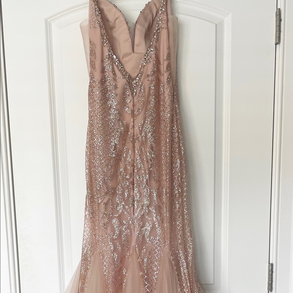 Pink Prom Dress Size 4 - Picture 3 of 5